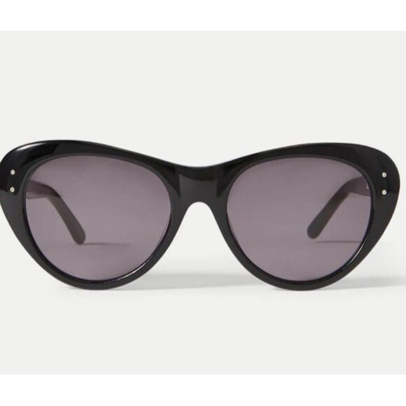 Veronica Beard Edie Cat-Eye Sunglasses Sunglasses Black NWB